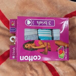Fruit of the Loom ladies 3 pack full brief panty. Size 8 (XL)
